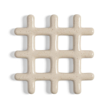 &Klevering - Onderzetter - Grid - Beige Onderzetter &Klevering 
