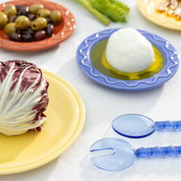 &Klevering - Saladebestek sling blauw Slabestek &Klevering 