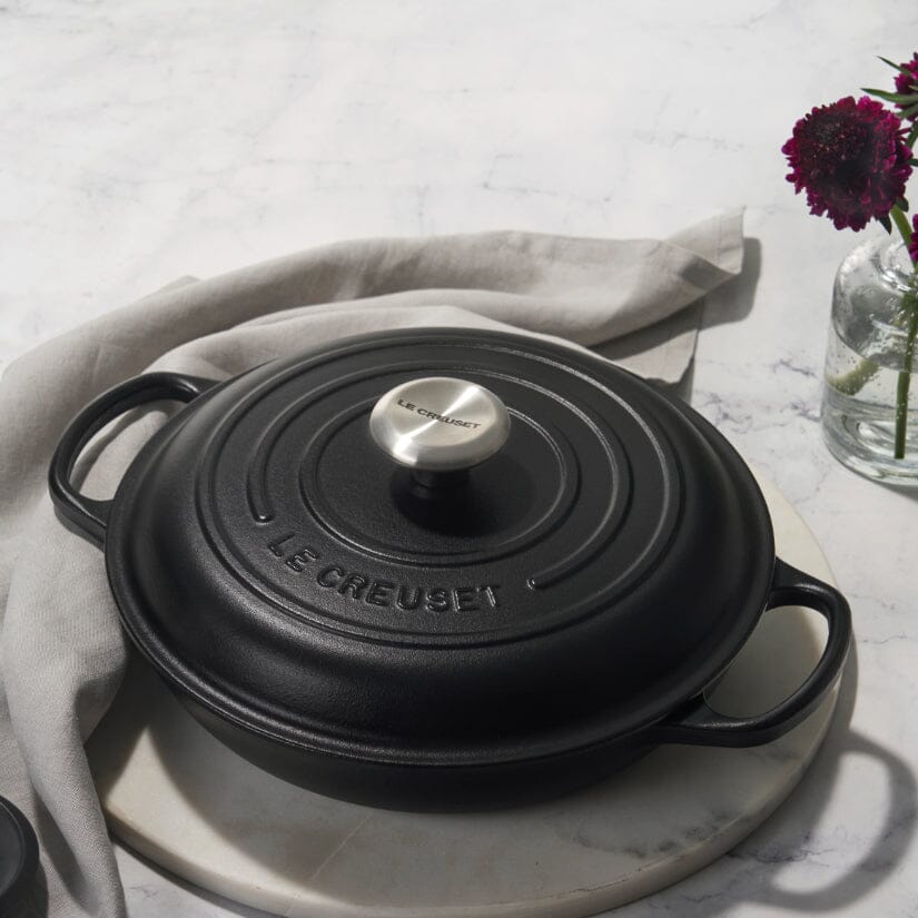 Le Creuset Braadpan Campagnard - Ø26 CM - Gietijzer - Mat Zwart Braadpan Le Creuset 