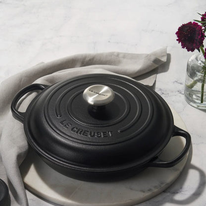 Le Creuset Braadpan Campagnard - Ø26 CM - Gietijzer - Mat Zwart Braadpan Le Creuset 