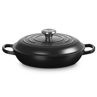 Le Creuset Braadpan Campagnard - Ø26 CM - Gietijzer - Mat Zwart Braadpan Le Creuset 
