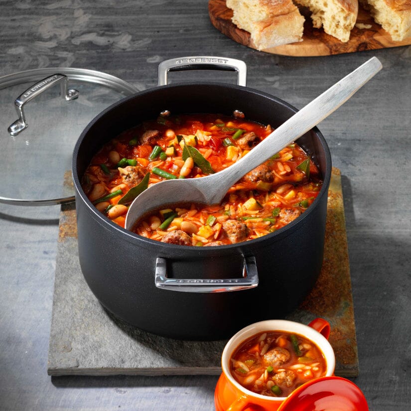 Le Creuset - Cocotte avec revêtement antiadhésif et couvercle en verre
