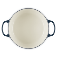Poêle ronde Le Creuset en fonte émaillée - Nuit - 28 cm