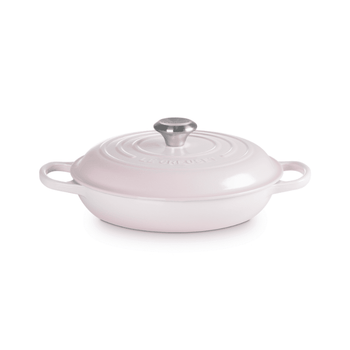 Le Creuset Braadpan Signature - Campagnard - Shell Pink - ø 26 cm / 2.2 liter Braadpan Le Creuset 