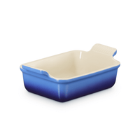 Plat à four rectangulaire Heritage Le Creuset Azur 19 x 14 cm