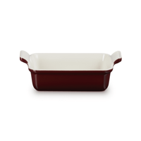Plat à four rectangulaire Le Creuset Heritage Grenat 19 x 14 cm