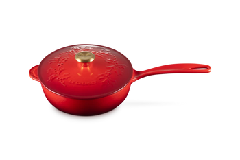 Le Creuset - Holly Collection sauspan ø 21 cm gietijzer Rood Sauspan Le Creuset 