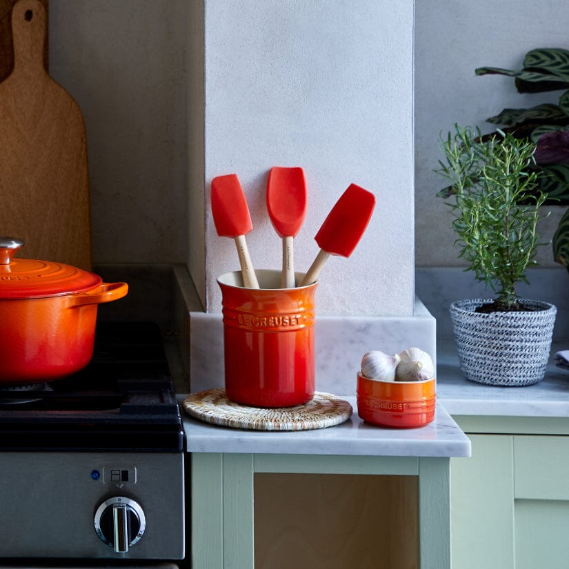 Le Creuset - Porte-ustensiles de cuisine orange-rouge 15 cm 1,1 l 