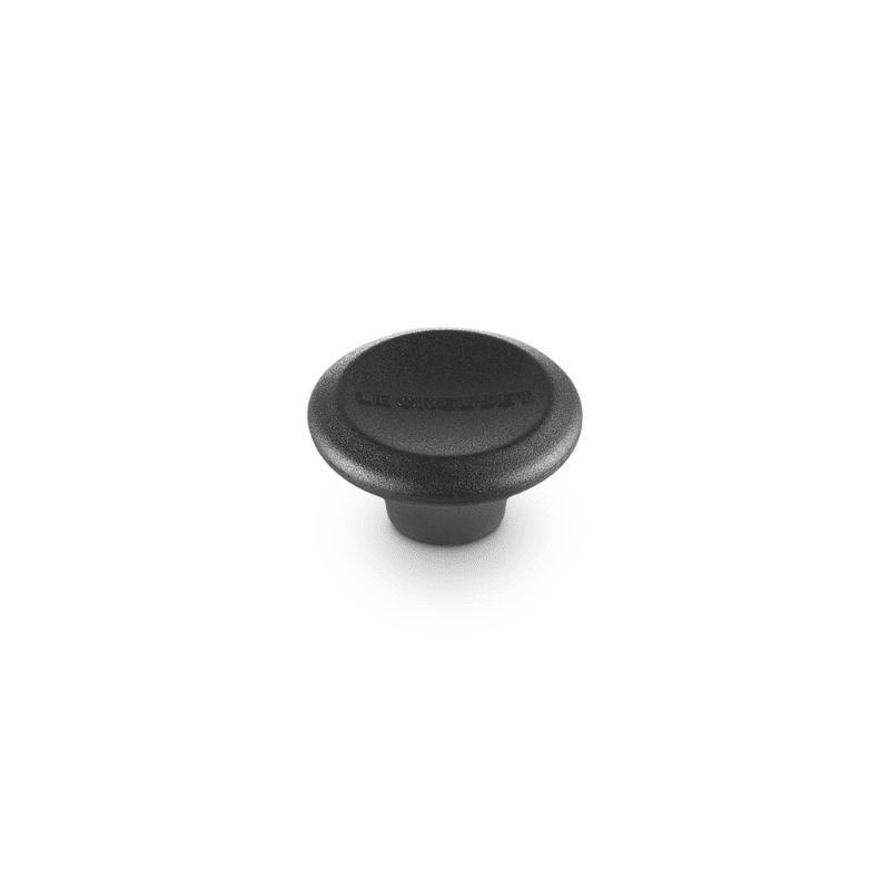 Bouton en plastique rond noir de 5 cm - Le Creuset