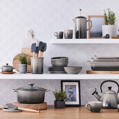 Le Creuset - Porte-cuillères ovale Flint 15 cm, porte-ustensiles de cuisine Le Creuset