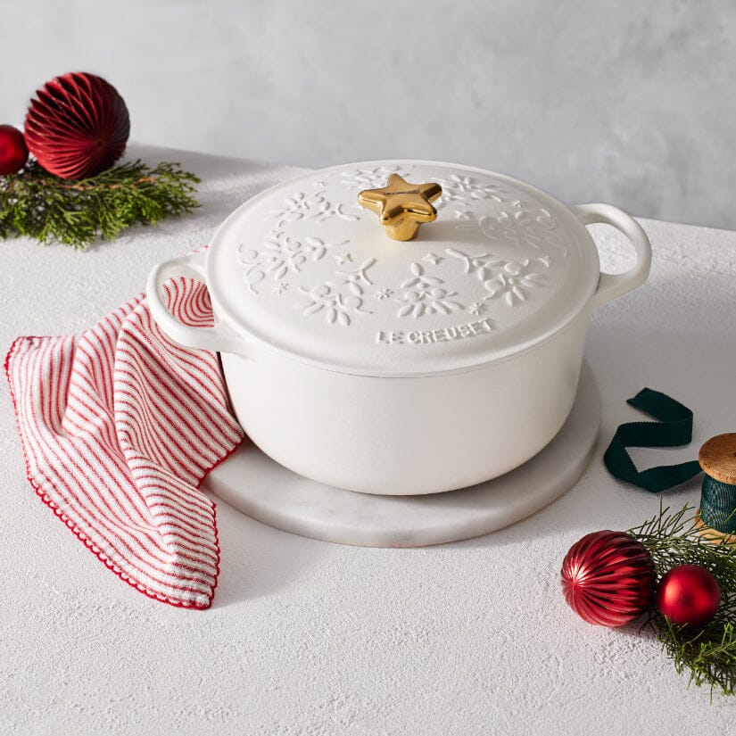 Le Creuset - Cocotte Noel 4,2 litres ø 24 cm fonte Coton Cocotte Le Creuset 