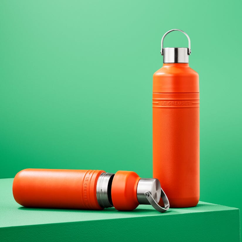 Bouteille isotherme Le Creuset On The Go 1L orange-rouge