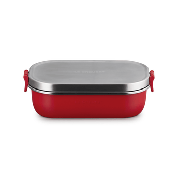 Le Creuset - On The Go Lunchbox 0,9L Kersenrood Voedingscontainer Le Creuset 