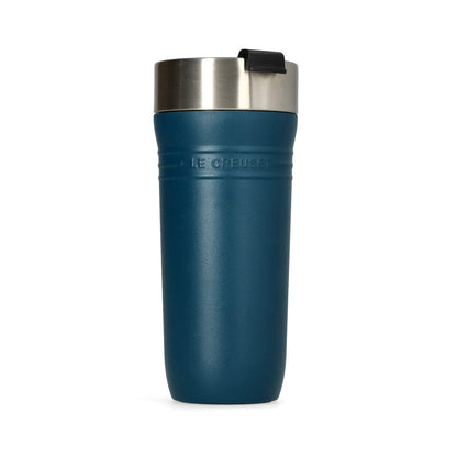 Le Creuset - On The Go Thermosbeker 0,35L Deap Teal Thermosfles Le Creuset 