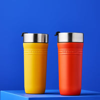 Le Creuset - Mug isotherme nomade 0,35 L, rouge orangé, Bouteille isotherme Le Creuset 