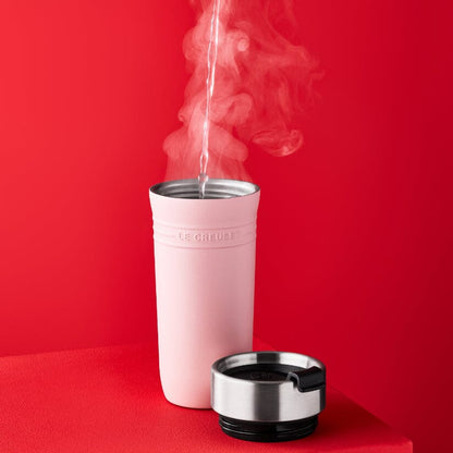 Le Creuset - Mug isotherme nomade 0,35 L Rose coquillage Bouteille isotherme Le Creuset 