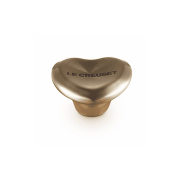 Le Creuset - RVS Knop - Hart - Licht Goud - 5 cm Le Creuset 
