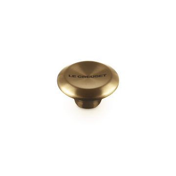 Bouton Le Creuset en acier inoxydable - Rond - Doré - 6 cm
