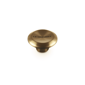 Le Creuset - RVS Knop - Rond - Goud - 6 cm Le Creuset 