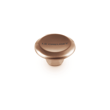 Bouton Le Creuset en acier inoxydable, rond, couleur cuivre, 5 cm