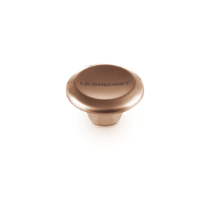 Bouton Le Creuset en acier inoxydable, rond, couleur cuivre, 6 cm