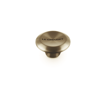 Bouton Le Creuset en acier inoxydable - Rond - Or clair - 5 cm