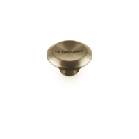 Bouton Le Creuset en acier inoxydable - Rond - Or clair - 5 cm