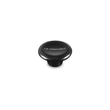 Bouton Le Creuset en acier inoxydable, rond, nickel noir, 4 cm