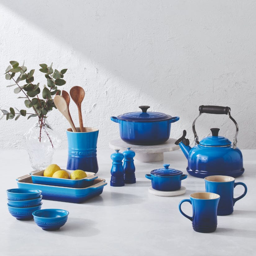 Le Creuset - Ensemble de 2 petits moulins Azure 11 cm, moulin à poivre et à sel Le Creuset