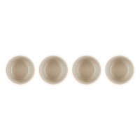 Le Creuset - Set van 4 Mini-Ramekins Oranjerood 7,8cm 0,1l Schalen Le Creuset 
