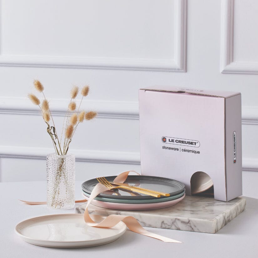 Le Creuset - Lot de 4 assiettes à petit-déjeuner 22 cm