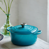 Le Creuset - Cocotte Signature Caraïbes Bleu 20 cm Cocotte Le Creuset