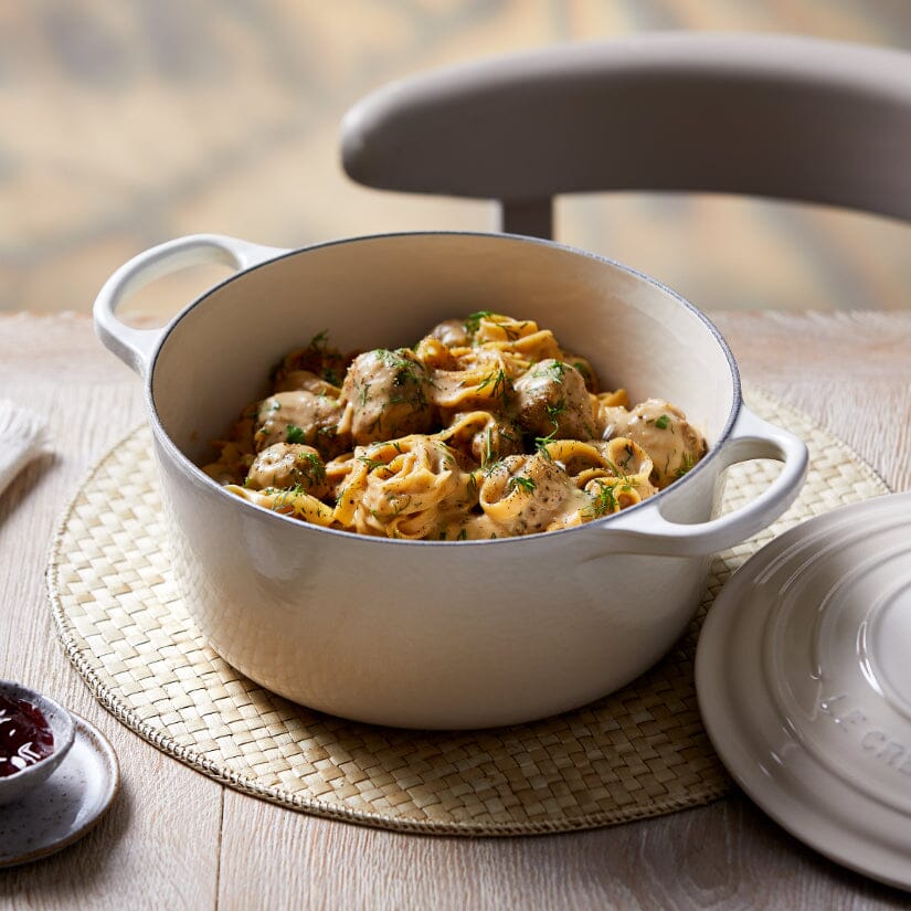 Le Creuset - Cocotte Signature Meringue 20 cm Cocotte Le Creuset