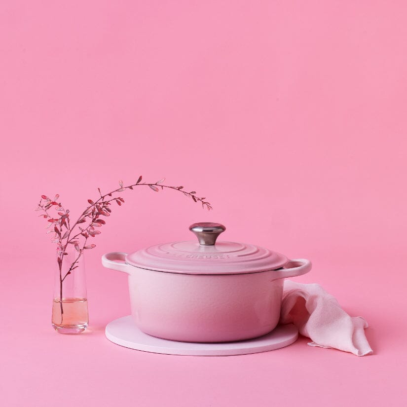 Le Creuset - Cocotte Signature Coquille Rose 24 cm Cocotte Le Creuset