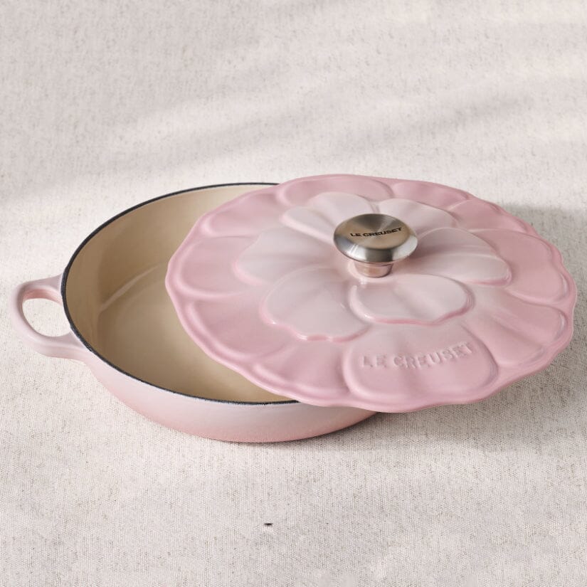 Le Creuset - Cocotte Signature Campagnard Blossom 26 cm Coquillage Rose Le Creuset Casserole