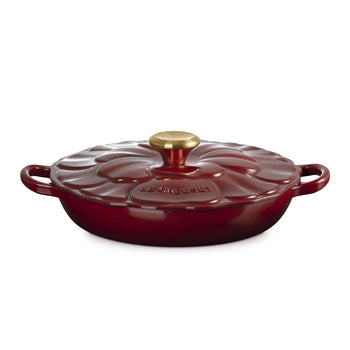 Le Creuset - Signature Campagnard Casserole Blossom - Grenat - 26 cm Le Creuset
