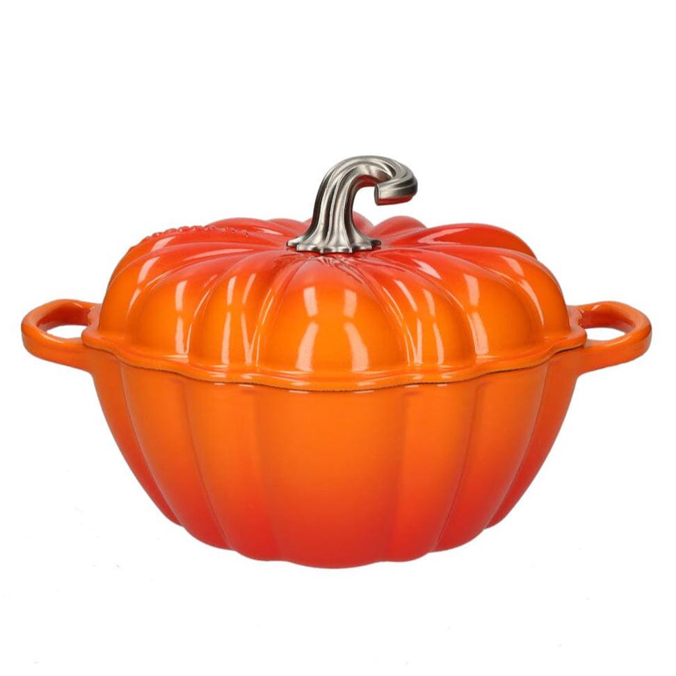 LeCreuset - Rôti de citrouille-/ Faitout Signature Orange Rouge 24cm 3,7l