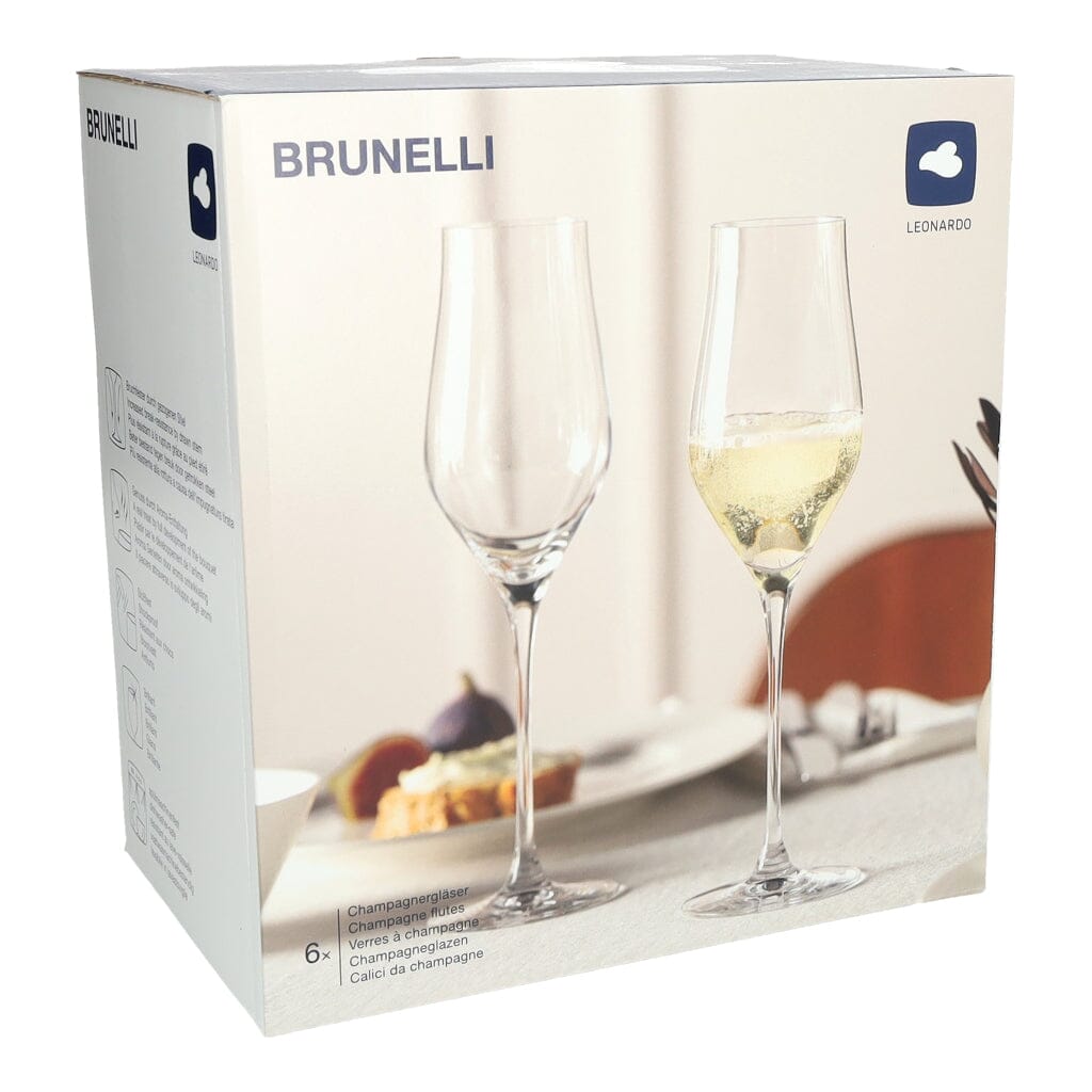 Leonardo - Champgne 340ml Brunelli Champagne glazen Leonardo 