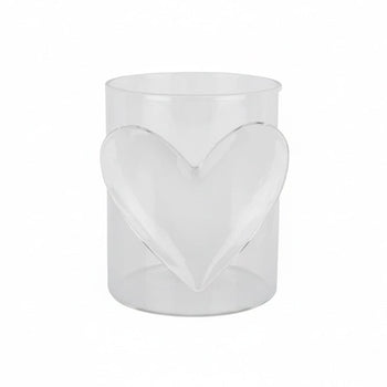 Lepelclub - Cœur en verre - Verres à boire transparents LepelClub