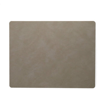 Lind DNA - Placemat Vierkant L Nupo Lichtgrijs Placemat Lind DNA 