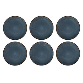 Medard de Noblat - Feeling Indigo Dessertbord 21 cm (set van 6) Dessertborden Medard de Noblat 