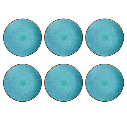 Medard de Noblat - Feeling Turquoise Dinnerbord 26.5 cm (set van 6) Dinerborden Medard de Noblat 