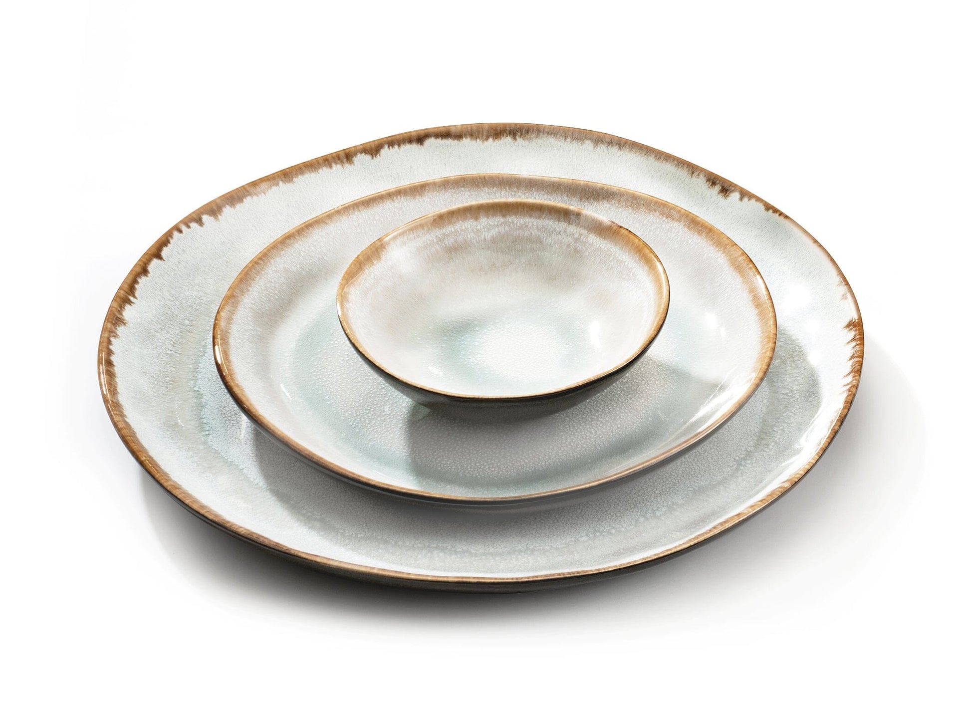 Medard de Noblat - Shadow Aqua - Dinnerbord 28 cm (set van 6) Dinerborden Medard de Noblat 