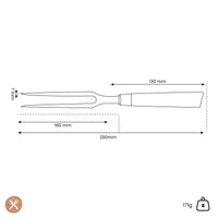 Messermeister - oliva luxe 16,5 vlees vork Vleesvork Messermeister 