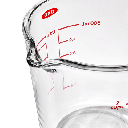 OXO Maatkan met deksel glas, 500 ml OXO 