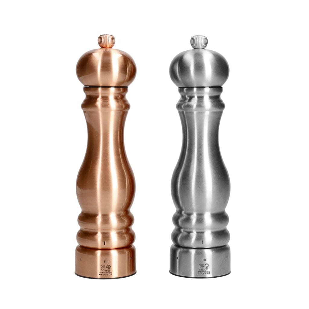 Peugeot - Paris Chef Peper- en Zoutmolen set 22 cm Koper en RVS Peper- en Zoutmolen set Peugeot 