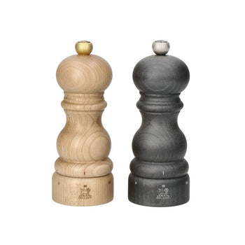 Peugeot - Coffret Moulin à Poivre et à Sel Paris 15 cm, Graphite et Naturel