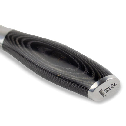 Shinrai Knives - Damast Pakka Wood 6-delige Messenset + Magnetisch Messenblok Scalae - Acacia hout Messenset met blok Shinrai Knives 