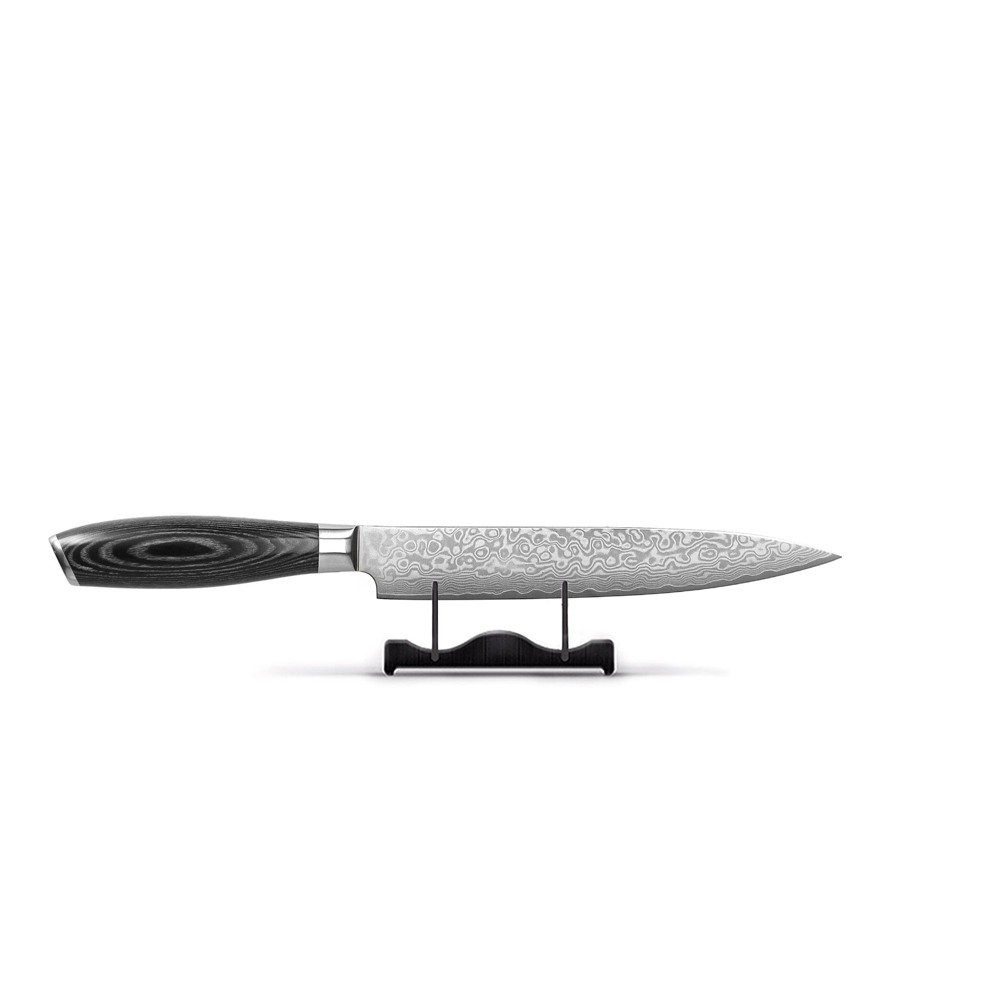 Shinrai Knives - Damast Pakka Wood 6-delige Messenset + Messenblok Stans Messenset met blok Shinrai Knives 