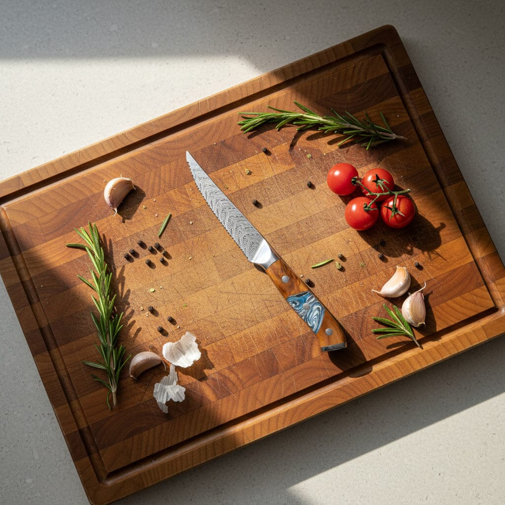 Shinrai Knives - Eclipse Series 6-delige Damascus Messenset Messenset Shinrai Knives 